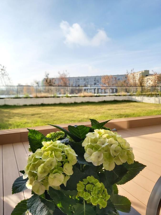 Apartament 150 Zaspa Vvita Z Prywatnym Ogrodem I Tarasem Gdańsk Eksteriør bilde