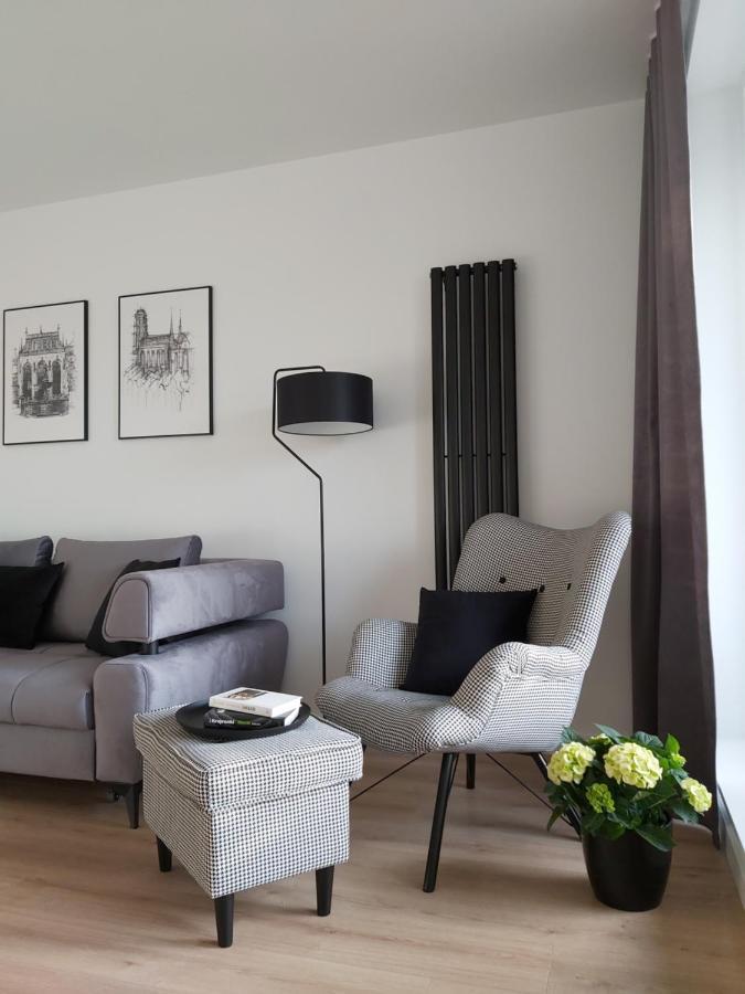 Apartament 150 Zaspa Vvita Z Prywatnym Ogrodem I Tarasem Gdańsk Eksteriør bilde