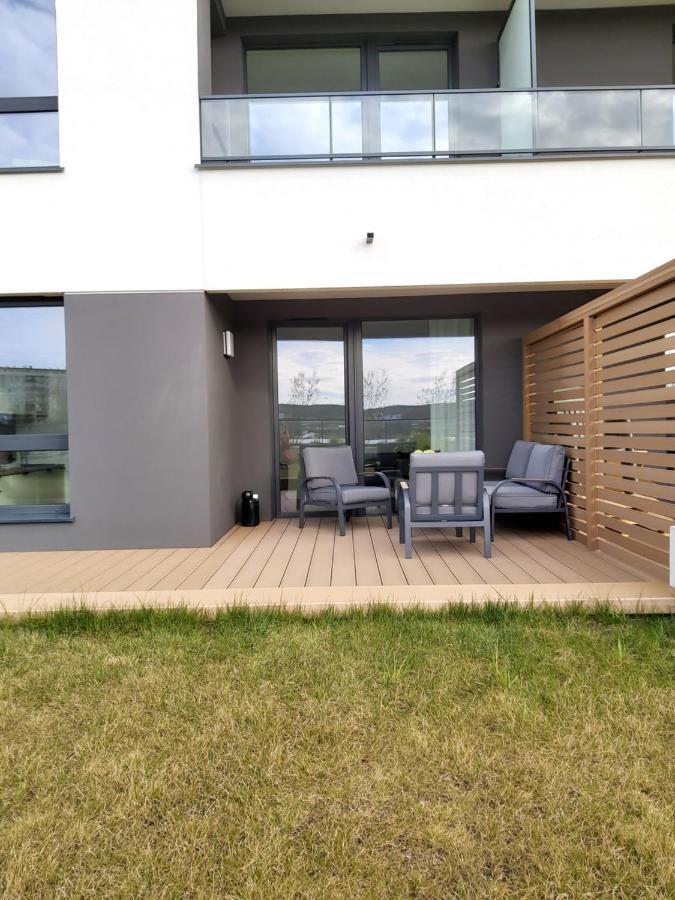 Apartament 150 Zaspa Vvita Z Prywatnym Ogrodem I Tarasem Gdańsk Eksteriør bilde