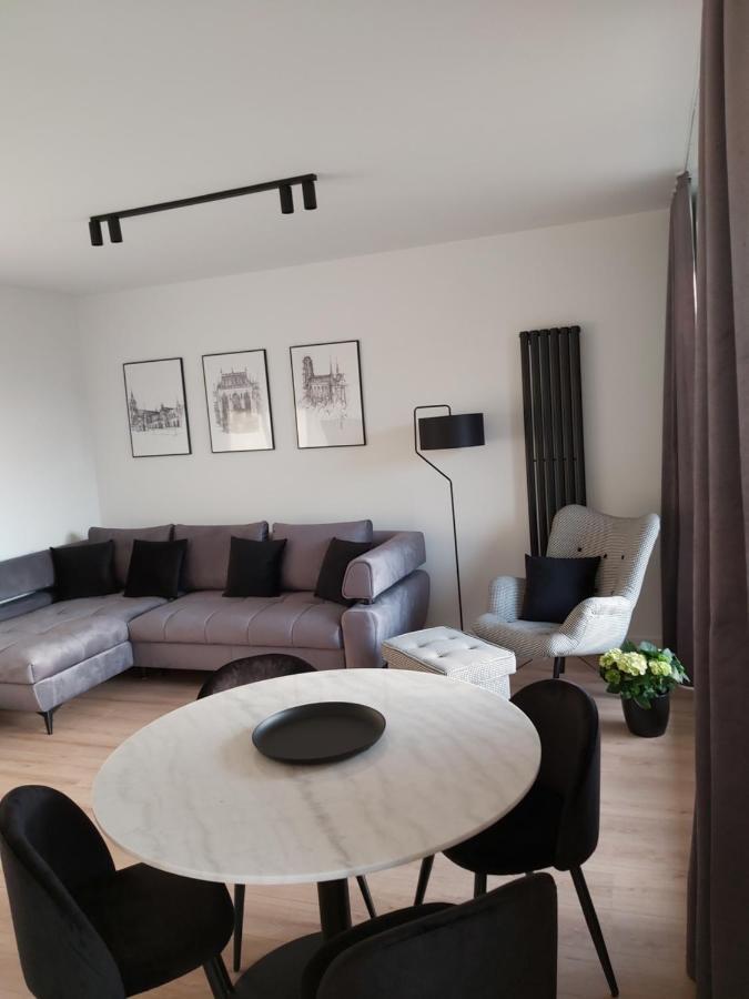 Apartament 150 Zaspa Vvita Z Prywatnym Ogrodem I Tarasem Gdańsk Eksteriør bilde